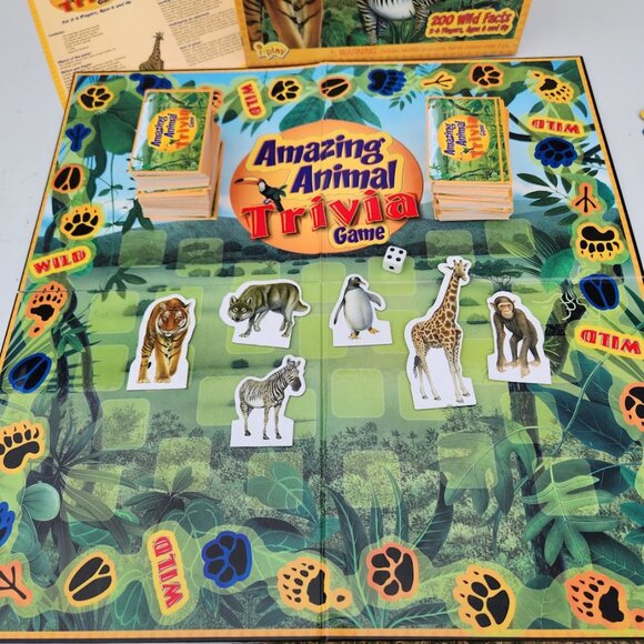 Amazing Animal Trivia Game Board Game Animal Facts Africa Safari Family Game Nig - Picture 4 of 15